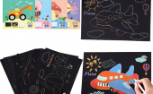 Набор радужных карточек для рисования и царапин \