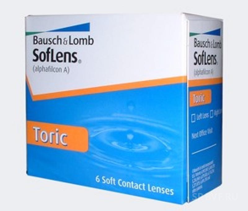 Линзы для астигматизма. Bausch & Lomb Soflens Toric (6 линз). Линзы контактные Bausch Lomb Soflens Toric. Торические линзы Soflens 66 Toric (6 линз). Bausch+Lomb мягкие контактные линзы.