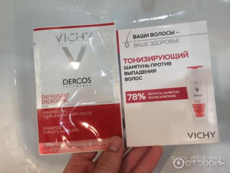 4 систем против выпадения волос. Шампунь тонизирующий Dercos technique от Vichy. Шампунь Vichy против выпадения пробник. Пробник Деркос шампунь. Dercos против выпадения волос.