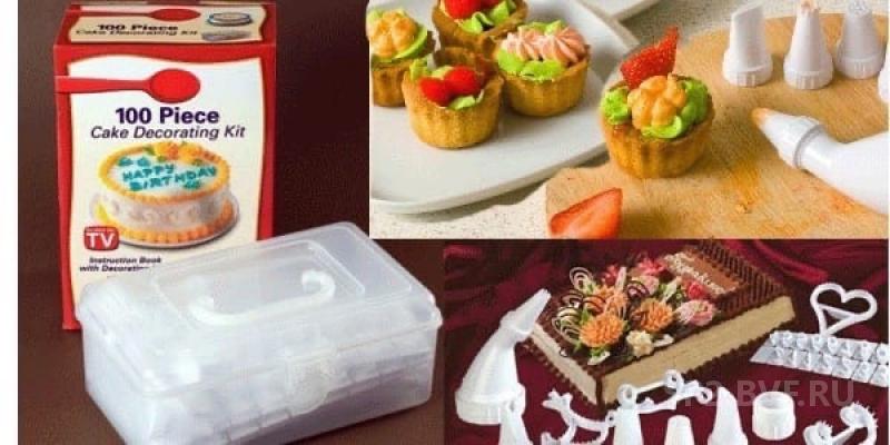 Наборе для украшения торта 100 piece cake decoration kit инструкция